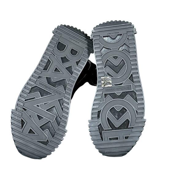 Dolce & Gabbana NS1 Rhinestone Sneakers Black Crystal NIB Size 40.5 - Picture 6 of 6